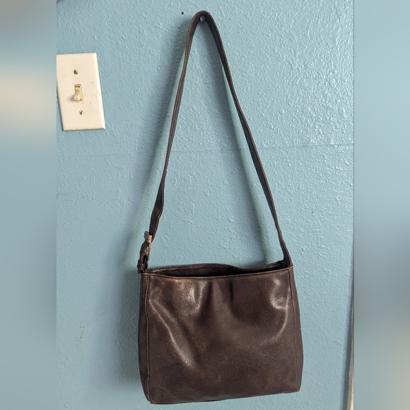 Ralph Lauren Classic Brown Leather Men's Bag - Picture 1 of 5